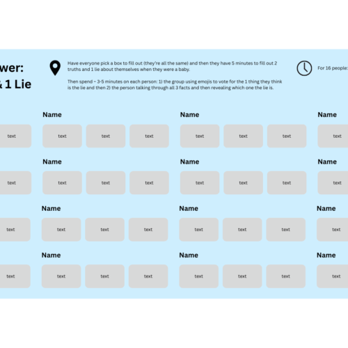 Baby Shower: 2 Truths & 1 Lie [Canva] - FREE!