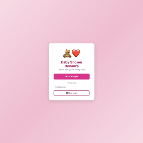 Virtual Baby Shower [Canva + Custom App]